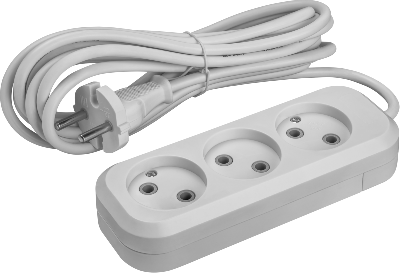 Удлинитель 3х10м без заземл. 10А IP20 90511 OPE-S-03-1000-X-2х1 ОНЛАЙТ 90511