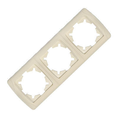 Рамка 3-м Маргарита горизонт. сл.кость (ivory) UNIversal МР003Г-I