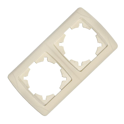 Рамка 2-м Маргарита горизонт. сл.кость (ivory) UNIversal МР002Г-I